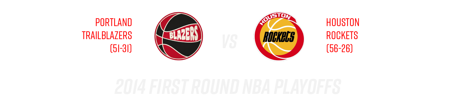 Rockets vs Blazers Logos